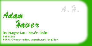 adam haver business card